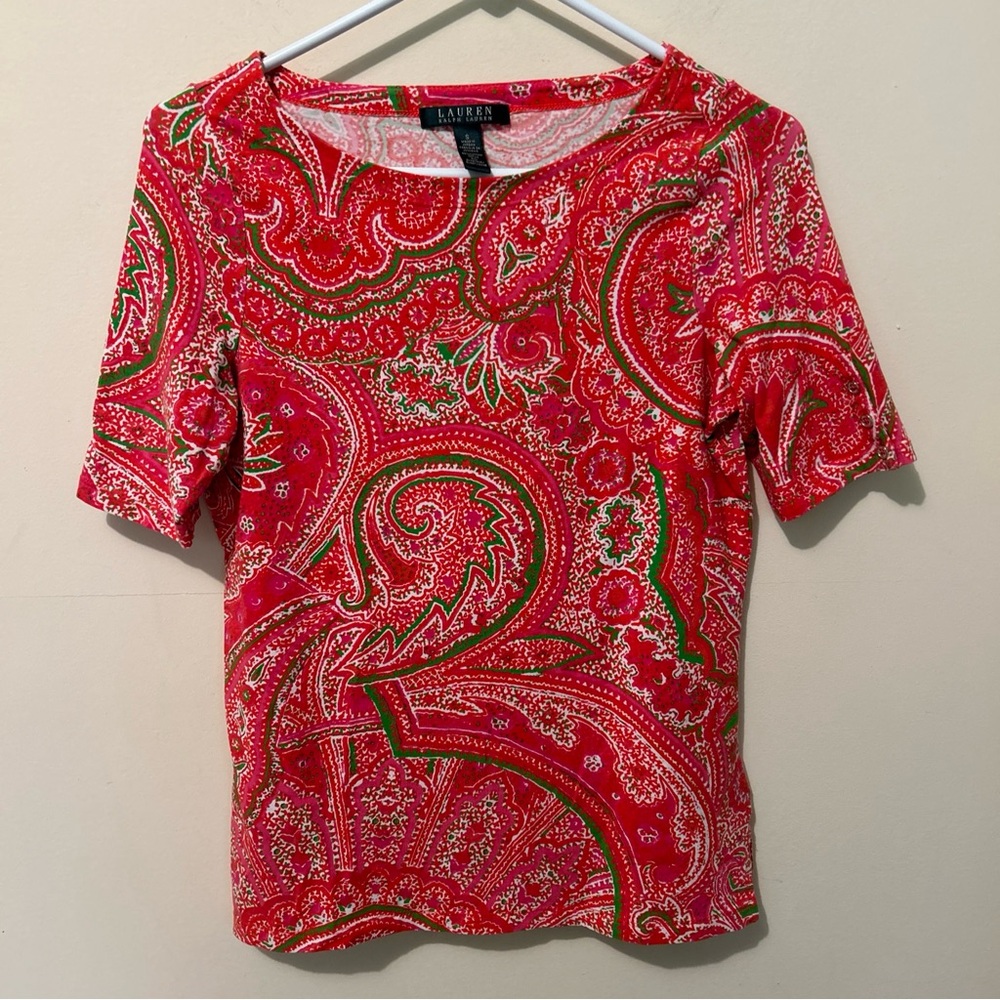 Lauren Ralph Lauren Shirt Women’s Small Activewear Top Casual Office Travel